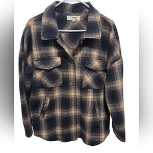 Flannel Shacket With Pockets